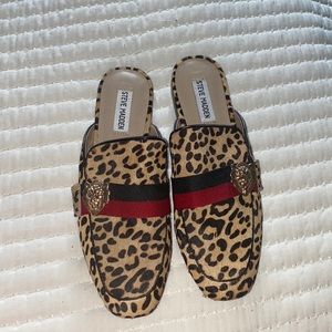 Cheetah print Steve Madden slip on loafers
